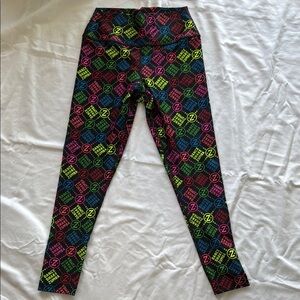 Zumba Colorful Leggings Size Medium